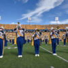american university marching band football game