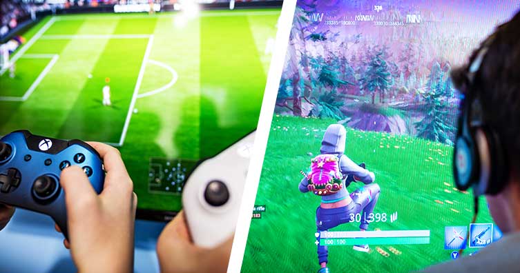 fifa and fortnite games on tv