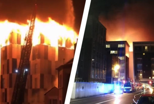 fire at the cube in bolton