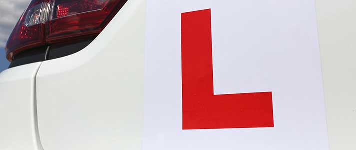 Learner driver plate