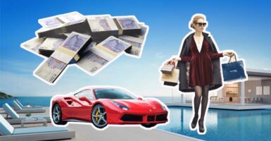 millionaire mansion shopping money cars