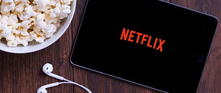 Netflix on tablet