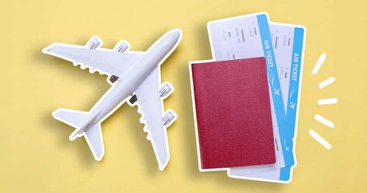 plane and passports
