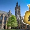 University of Glasgow with money bag emoji